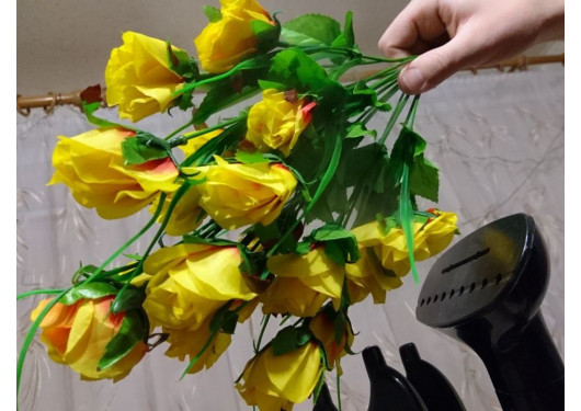 Как распарить искусственные цветы?
