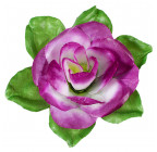 Искусственные цветы букет розы с пышной зеленью, 47см  8025 изображение 12