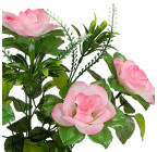 Искусственные цветы букет розы с пышной зеленью, 47см  8025 изображение 13