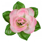 Искусственные цветы букет розы с пышной зеленью, 47см  8025 изображение 4