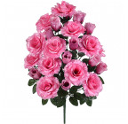 Штучні квіти букет бутон і троянда чайна, 65см 098 зображення 1