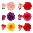 Штучні квіти букет бутон і троянда чайна, 65см 098 зображення 3