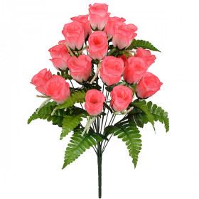 Искусственные цветы букет бутонов роз Великан, 63см  001 изображение 4599