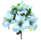 Искусственные цветы букет альстромерии искусственные, 27см  391 изображение 1
