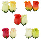 Штучні квіти букет бутони троянд з гіпсофілою, 47см 399 зображення 3
