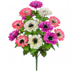 Искусственные цветы букет бархатцы трехцветные, 51см 5007 изображение 1