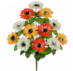 Искусственные цветы букет бархатцы трехцветные, 51см 5007 изображение 2