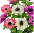 Искусственные цветы букет бархатцы трехцветные, 51см 5007 изображение 3