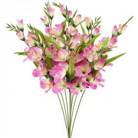 Искусственные цветы гладиолус Люкс одиночная ветка, 64см  376/Р изображение 3711
