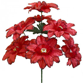 Искусственные цветы букет клематиса, 44см  0165 изображение 4127