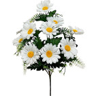 Штучні квіти букет ромашка біла, 55см 7147/Р зображення 1