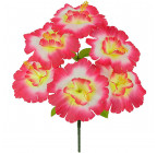 Штучні квіти букет різьблений мальви, 35см 0027К зображення 1