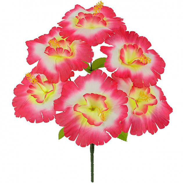 Искусственные цветы букет резной мальвы, 39см  0027К изображение 3615
