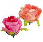 Штучні квіти букет троянд атласних, 52см 136 зображення 4