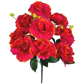 Искусственные цветы букет роза кучерявая 9-ка, 55см  8026 изображение 2240