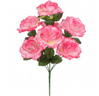Искусственные цветы букет розовой розы, 47см  009/Р изображение 2