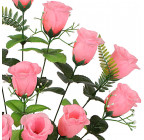 Искусственные цветы букет односторонний бутоны роз, 58см  050/1 изображение 2