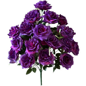 Искусственные цветы букет розы с кашкой 24-ка, 65см  977 изображение 4196