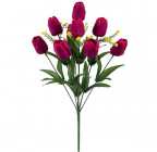 Штучні квіти букет тюльпанів 9-ка, 51см 406 зображення 1