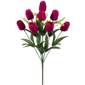 Штучні квіти букет тюльпанів 9-ка, 51см 406 зображення 234