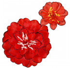 Искусственные цветы букет пионов с детками, 50см  955 изображение 10