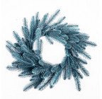 Різдвяний вінок блакитний литий РВГЛ зображення 1