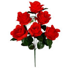 Штучні квіти букет троянд, 41см 2/Р зображення 1