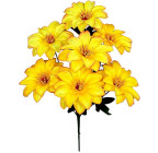 Искусственные цветы букет крокуса желтого с кантом, 41см  0122/Р изображение 1
