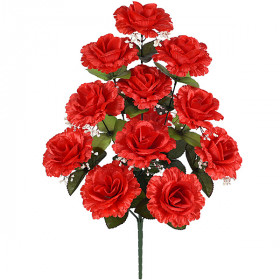 Искусственные цветы букет роз Торжественный, 50см  017 изображение 3
