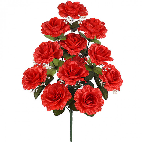Искусственные цветы букет роз Торжественный, 50см  017 изображение 5