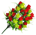 Искусственные цветы букет бутонов роз, 70см  0196 изображение 1