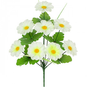 Искусственные цветы букет ромашки белой хб, 43см 0110/Р изображение 3866