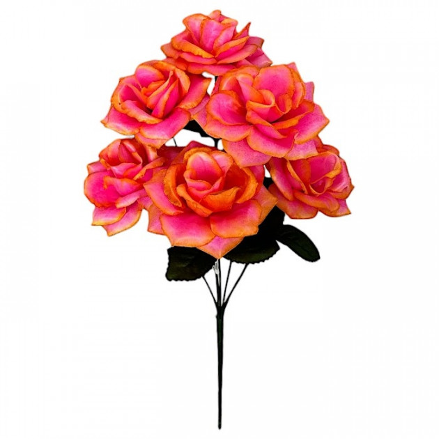 Штучні квіти букет троянда чайна, 45см 960/Р зображення 4399