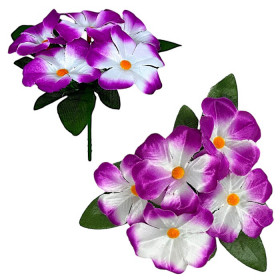 Искусственные цветы букет фиалок крупных атласных, 20 см  6015 изображение 4609