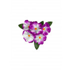 Искусственные цветы букет фиалок крупных атласных, 20 см  6015 изображение 2
