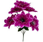 Искусственные цветы букет гвоздик, 35см  6017 изображение 1