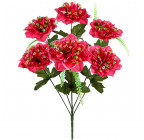 Искусственные цветы букет георгины с кашкой, 60см 7011 изображение 1