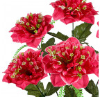 Искусственные цветы букет георгины с кашкой, 60см 7011 изображение 2