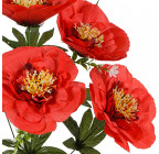 Искусственные цветы букет крупные пионы,  55см  7012 изображение 2