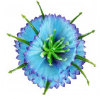 Штучні квіти букет маргаритки з атласу об'ємні, 32см 7015 зображення 4