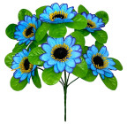 Искусственные цветы букет герберы с бархатной тычинкой, 29см  7017 изображение 1