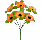Искусственные цветы букет герберы с бархатной тычинкой, 29см  7017 изображение 2