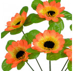 Искусственные цветы букет герберы с бархатной тычинкой, 29см  7017 изображение 3