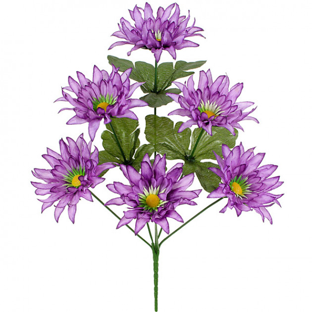 Штучні квіти букет айстри шовкові, 36см 7021 зображення 2565