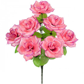 Искусственные цветы букет чайных роз 8-ка, 46см  997 изображение 4503