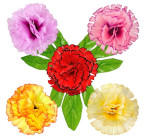 Искусственные цветы букет гвоздик с подставкой, 50см  953 изображение 2