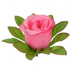 Искусственные цветы букет бутоны роз высокие в зеленой листве, 74см  7063 изображение 3