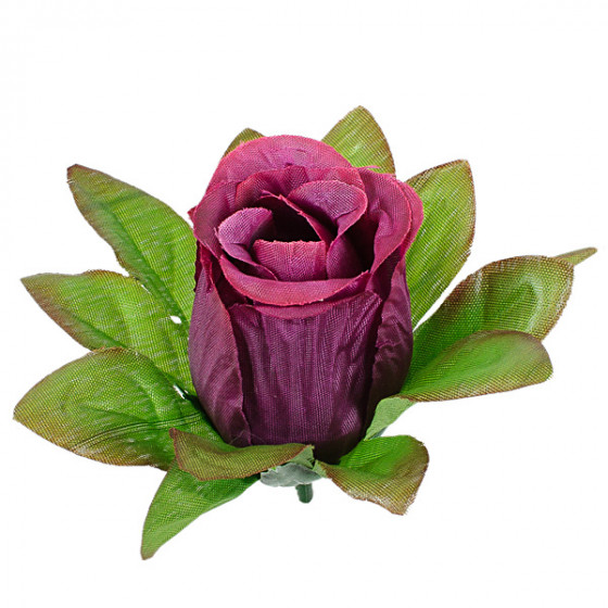 Искусственные цветы букет бутоны роз высокие в зеленой листве, 74см  7063 изображение 13