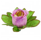 Искусственные цветы букет бутоны роз высокие в зеленой листве, 74см  7063 изображение 6