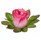 Искусственные цветы букет бутоны роз высокие в зеленой листве, 74см  7063 изображение 10